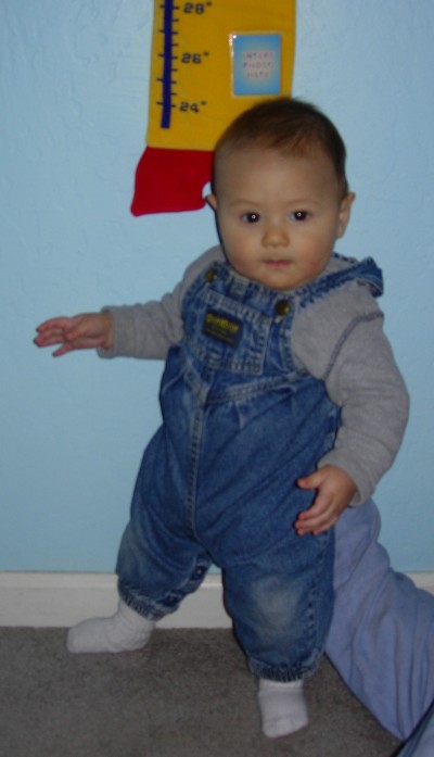 Sammy at 5 months of age, 25 inches, February 16, 2006