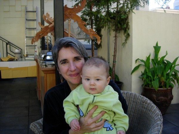 Elisa and Sammy at Amarin Thai restaurant, Mountain View, CA, February 9, 2006