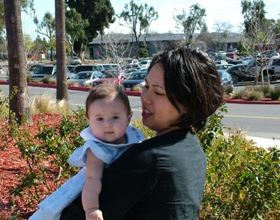 Kimi and Sophie at Eastridge Mall in San Jose, March 2, 2008; photograph by Jose Montes de Oca