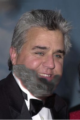 [Leno with 'beard']