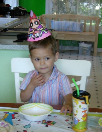 Sammy Mack on his second birthday, Mountain View, CA, September 17, 2007