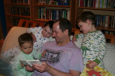 Sammy Mack, Jack Robinson, Andy Robison, Stephen Mack, reading, Mountain View, CA, February 24, 2007