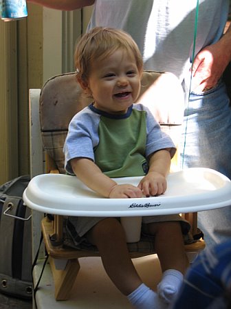 Sammy Mack at his first birthday party, Mountain View, CA, September 19, 2006; photograph by Vikki Yu
