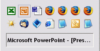 [Image: Switching applications example from Windows XP]